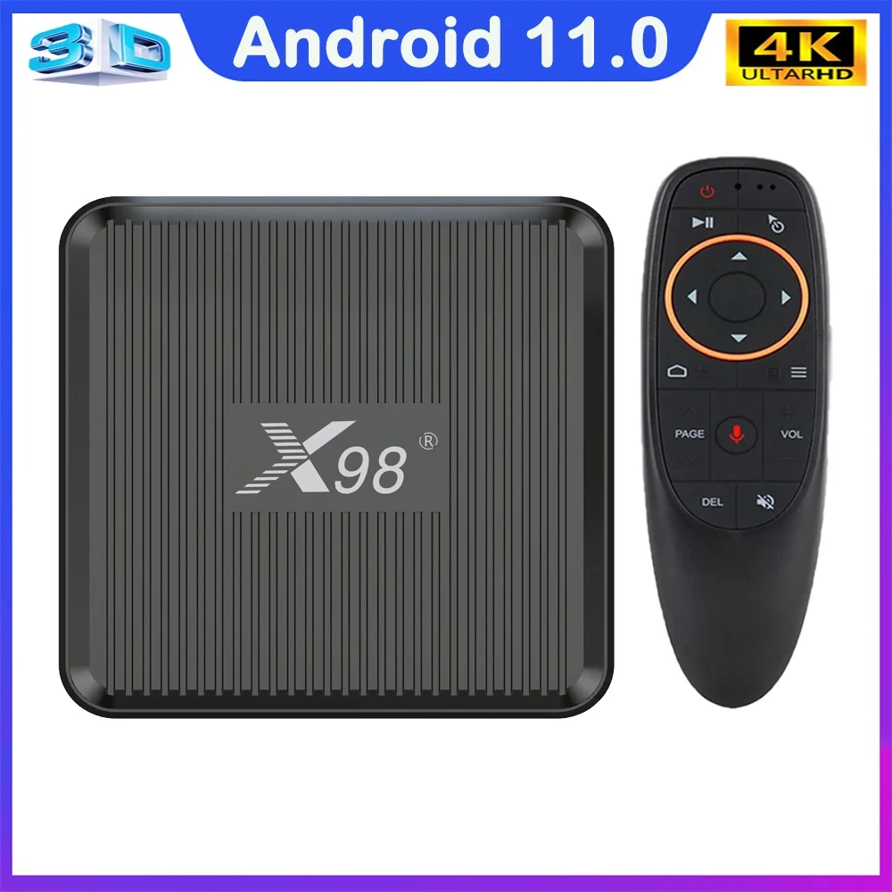 

X98Q Amlogic S905W2 TV Box Android11.0 AV1 Wi-Fi 5G HDR10+ 4K Youtube Google Play Smart Set Top Box Медиаплеер Глобальная версия