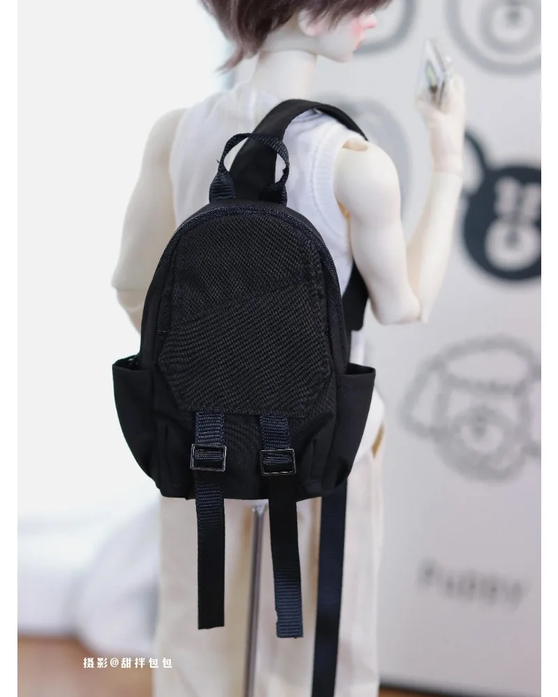 BJD – sac à dos asymétrique épaule dénudée, blocage de couleur, 75 oncle 1/4 ID75, accessoires de poupée BG15