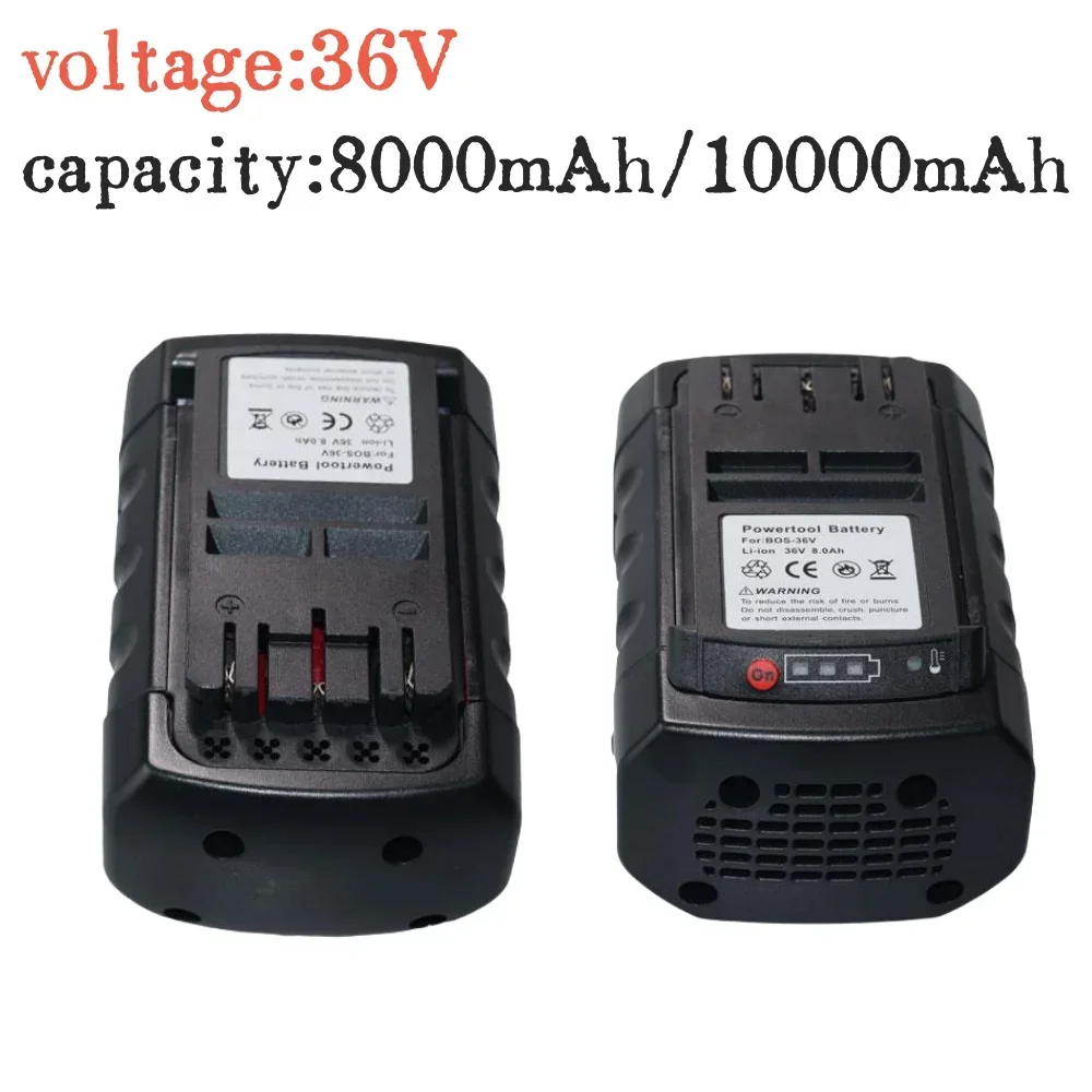 36V Li-ion Rechargeable Lithium-Ion Battery for BOSCH 8000mAh  BAT810 BAT836 BAT840 GBH36V-LI Power Tools
