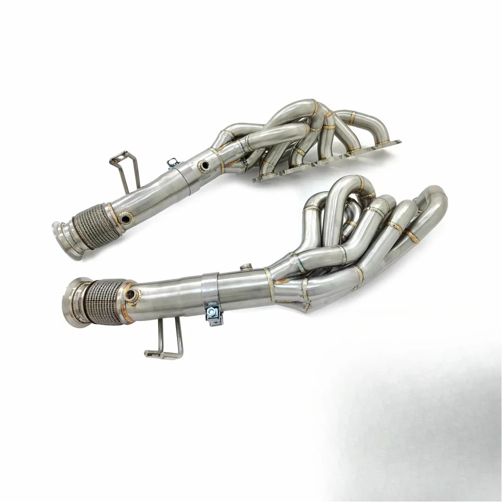 High Performance Stainless Steel Car Accessories Car Exhaust System Fit for Audi R8 V10 5.2L Manifold Header Exhaust Pipes