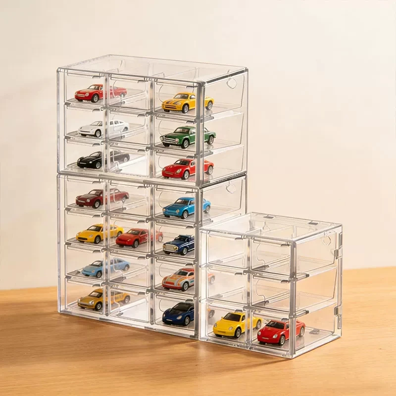 Toy car model display cabinet; wall-mounted dustproof car storage cabinet; Hot Wheels acrylic display and storage box
