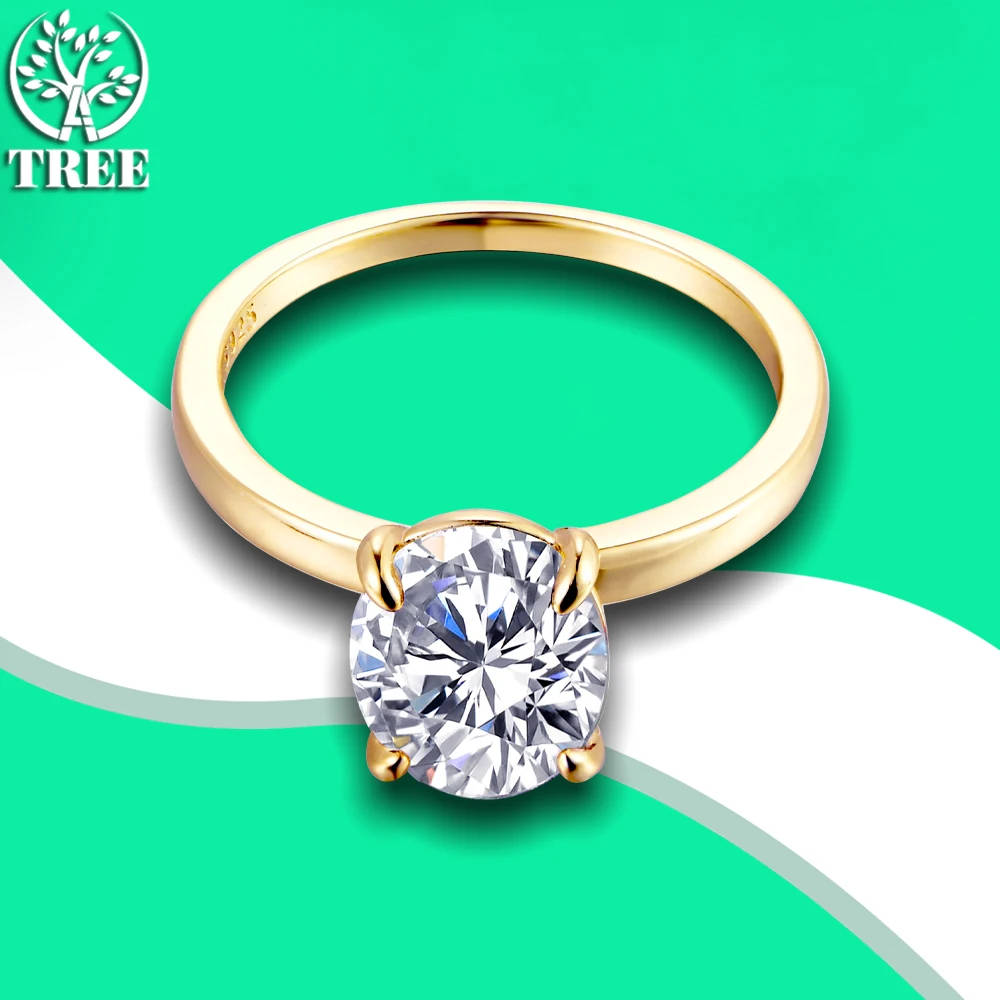 

ALITREE Oval D Color Moissanite Rings 925 Sterling Sliver Gold Diamond Cocktail Ring Bride Wedding Band for Women Fine Jewelry