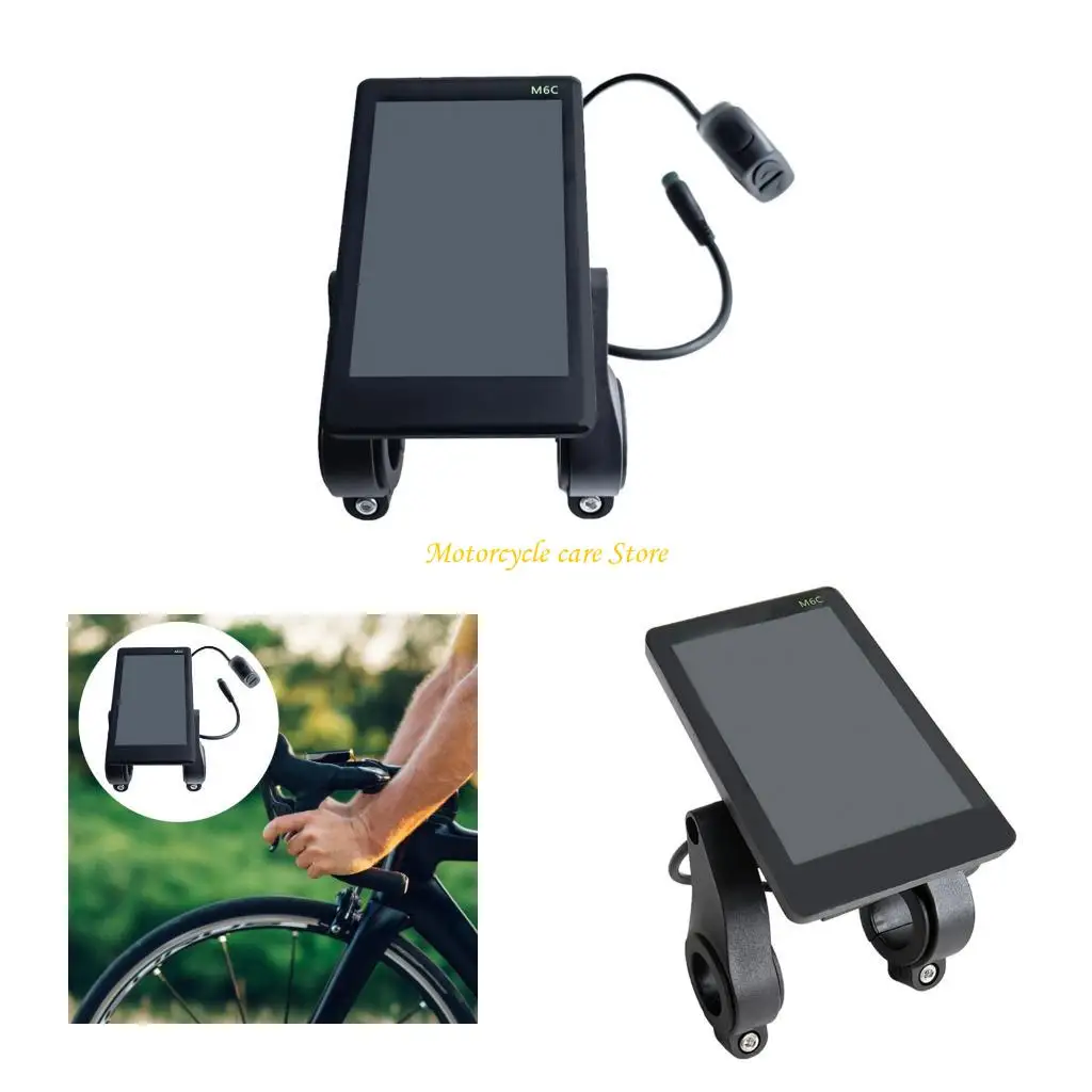 

U75F Ebike Display,24V-60V ABS Colorful Cycling Computer Vertical Ebike LCD Display to Enrich Cycling