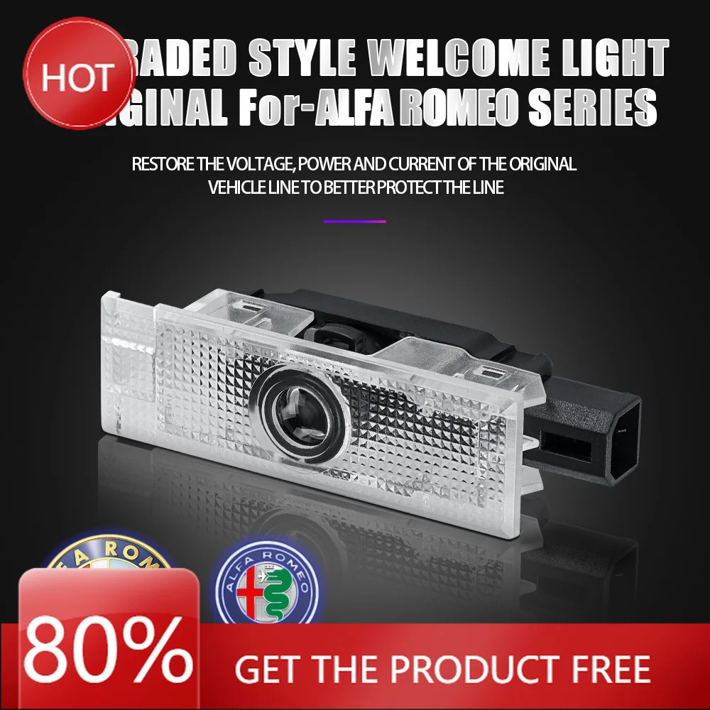 

Hub Caps Car Accessories 4pcs/set New HD LED Ghost Shadow Car Door Welcome Lights For Alfa Romeo Stelvio 2017 Giulia 2017 Stylin