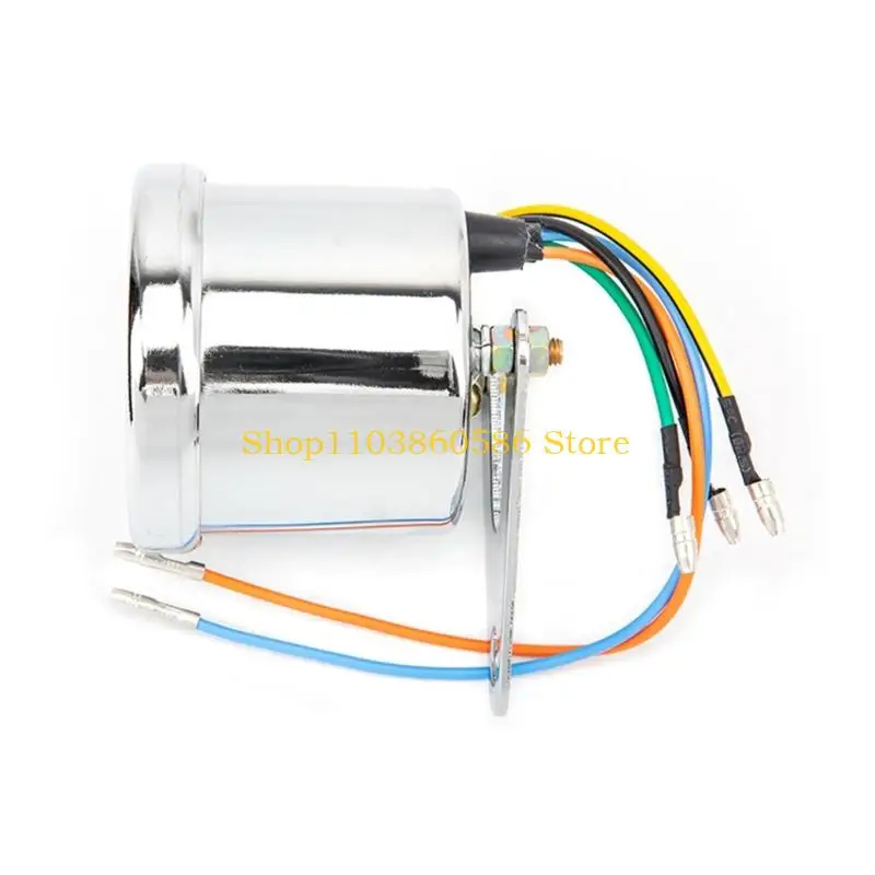242A Stainless Tacho Gauge with Backlit Motorcycle Tachometer Universal Retro Style Motorbike Accessory 13000RPM Counter - view 3