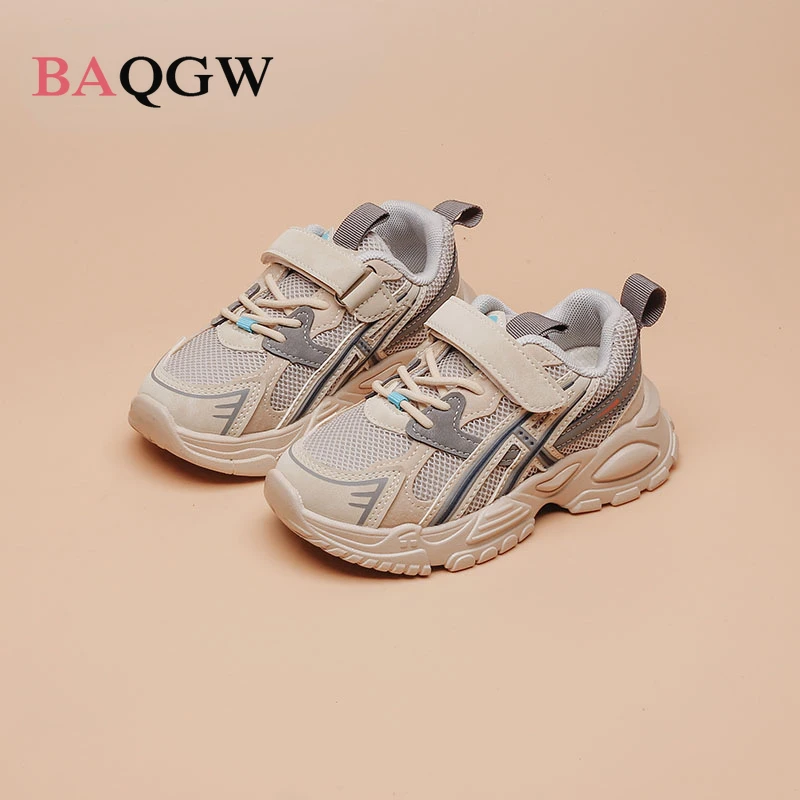 Children White Gray Sneakers for Baby Boy Girl Spring Fashion Kids Shoes 3 4 5 6 8 10 Years Teenage Boys Breathable Sneakers