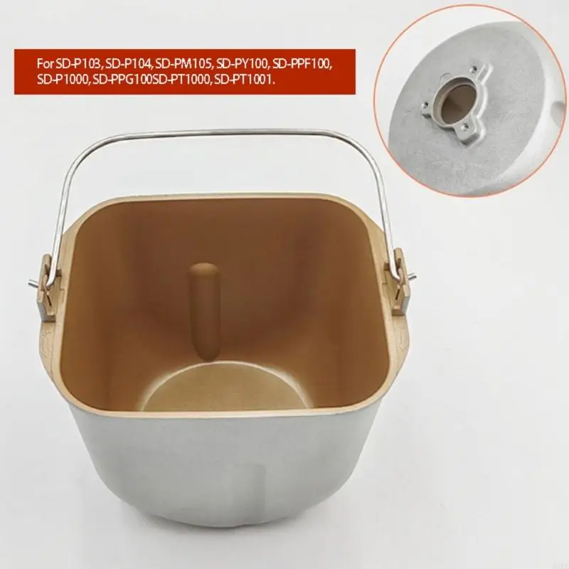 J6PE Bread Maker Replacement Pan Bucket with Handle Suitable for Matching Machines