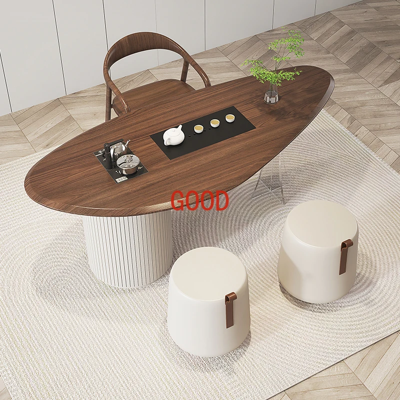 

Balcony tea table and chair combination kettle integrated household