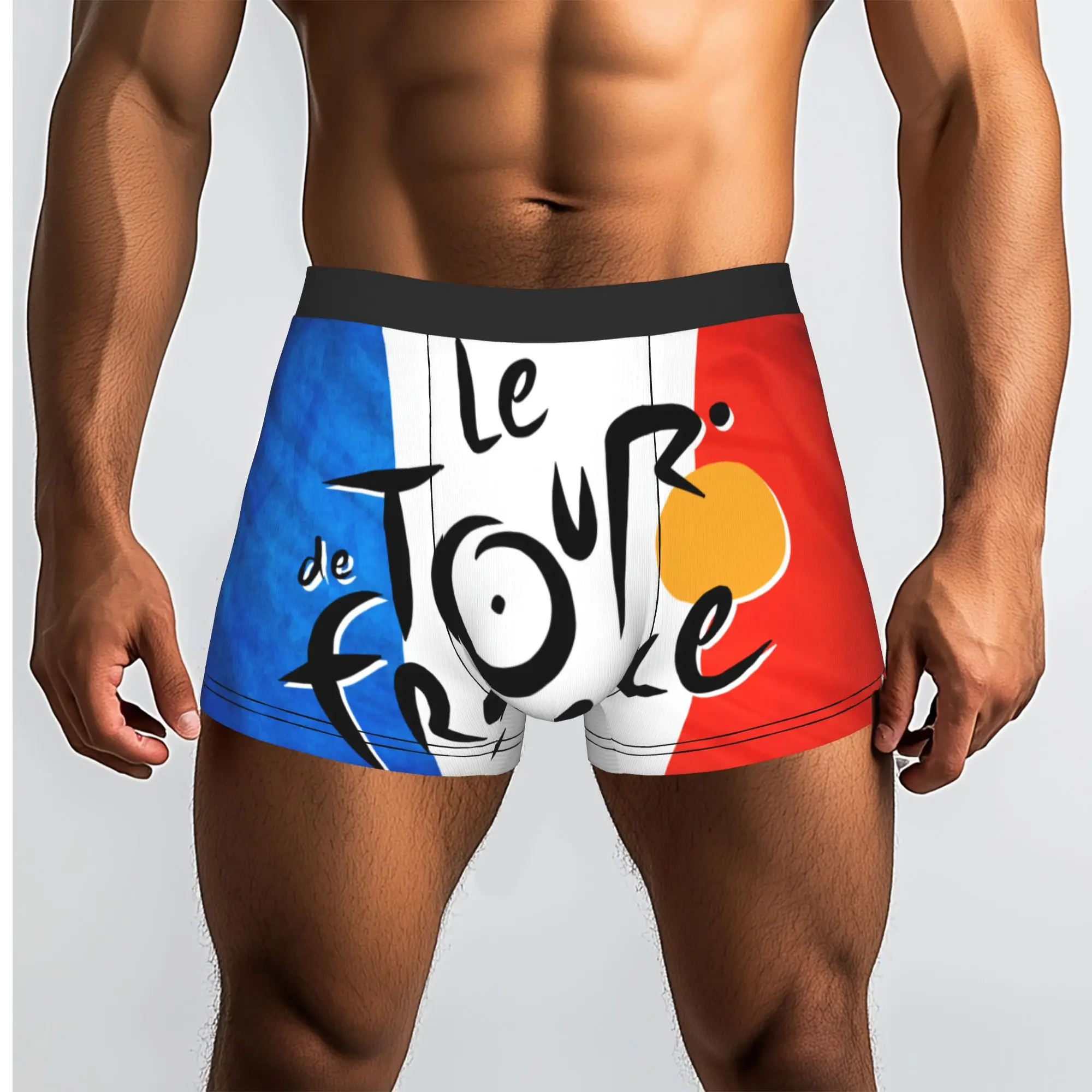 Custom Le Tour The France Underwear Men Stretch French Bicycle Boxer Briefs Shorts Panties Soft Underpants For Homme