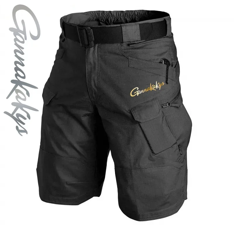 2024 Summer Men's Fishing Shorts, Quick Drying Tactical Shorts, Multi Pocket Shorts, Outdoor Hunting and Fishing Pants