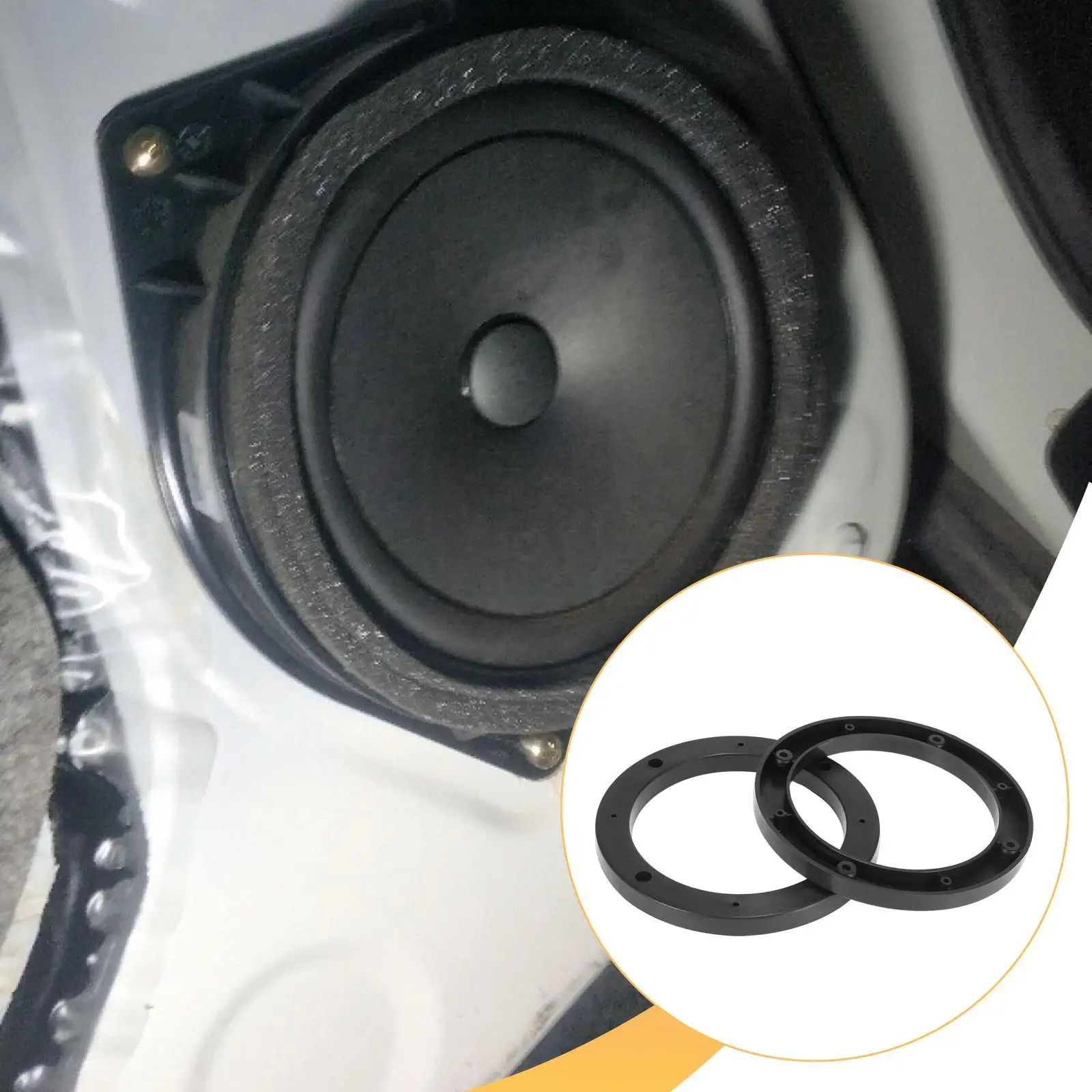 Car Audio Speaker Spacer Ring Professional Plastic Spare Parts Durable Accessories for Easy Installation
