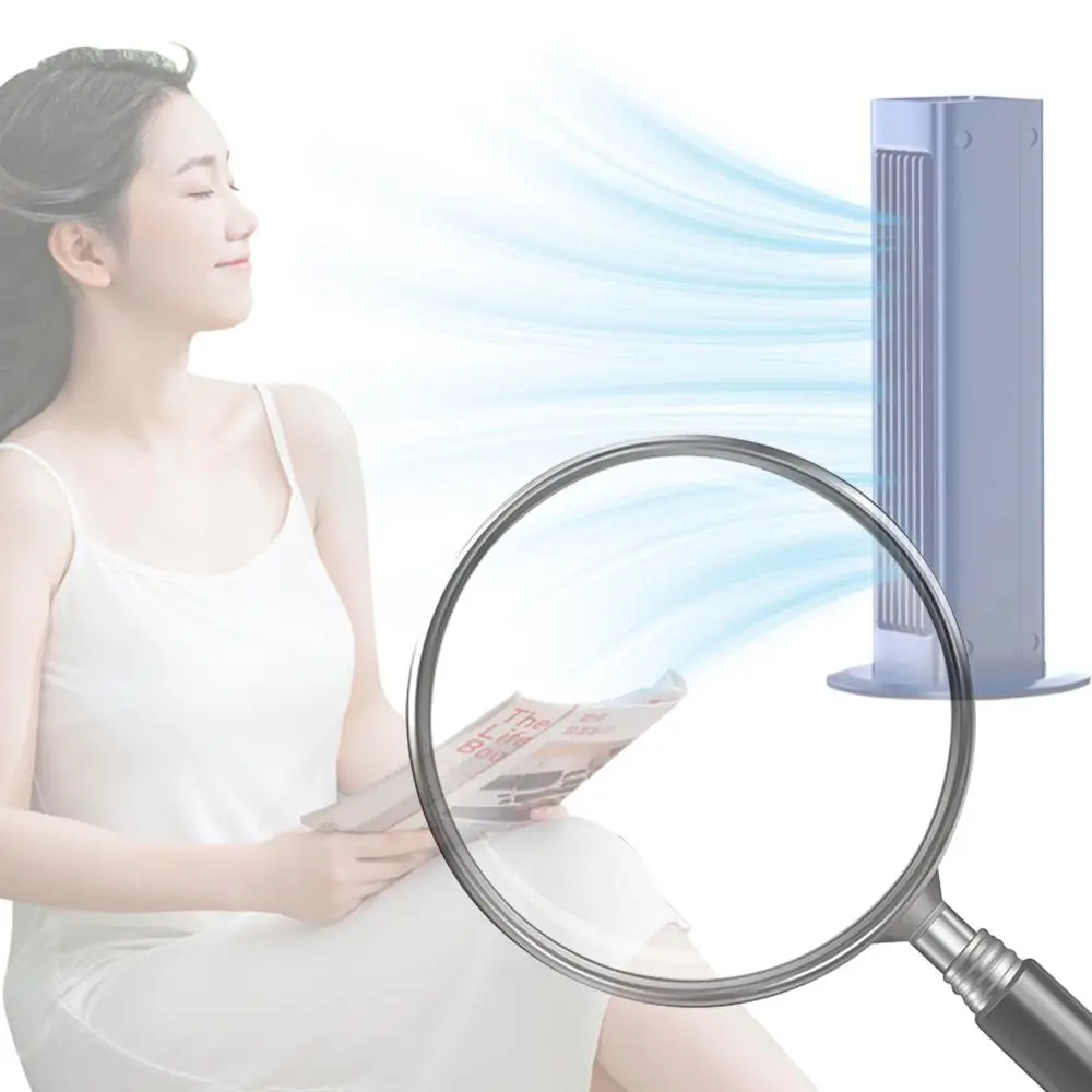 

Настенный безлопастной вентилятор-башня 3000 мАч, бытовой, для охлаждения воздуха, с мощным потоком воздуха, электрический вентилятор, летний безлопастной кондиционер-вентилятор