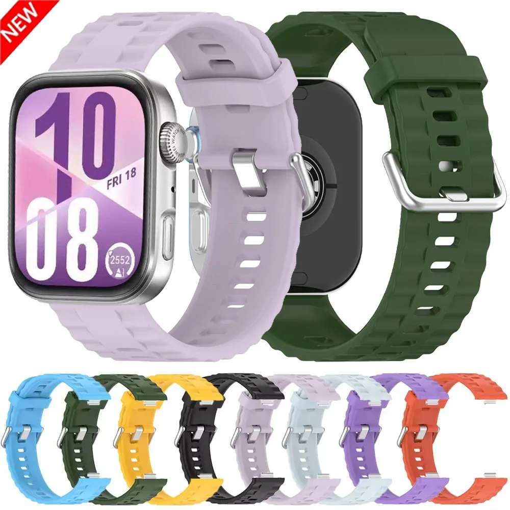 Silikonarmband ohne Lücken für Huawei Watch Fit 4/Fit 4 Pro Original austauschbares Armband Correa für Huawei Watch Fit 3/4/4 Pro Band
