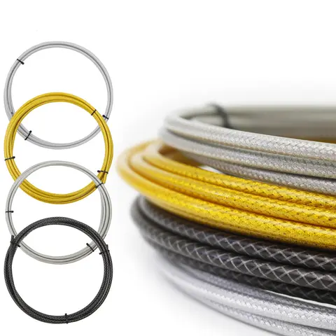 3 Meters Bike Braided Cable Slick Lube Shift Housing Weave Brake Hose Derailleur Shifter Line Wire For Road Mountain Bicycle