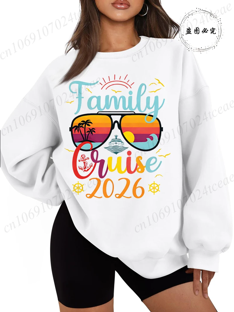 Cruise Squad 2026 Hoodie Making Memories Together Print Cotton Sweatshirts Casual Pullover Stylish Streetwear Wear Hoodie 330gsm