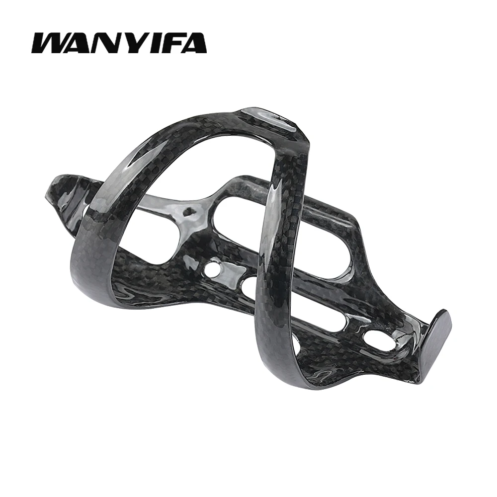 Wanyifa Full Carbon Fiber Bicycle Water Bottle Cage for Road MTB Bike Bottle Mount Holder Side Pull Cup Holder