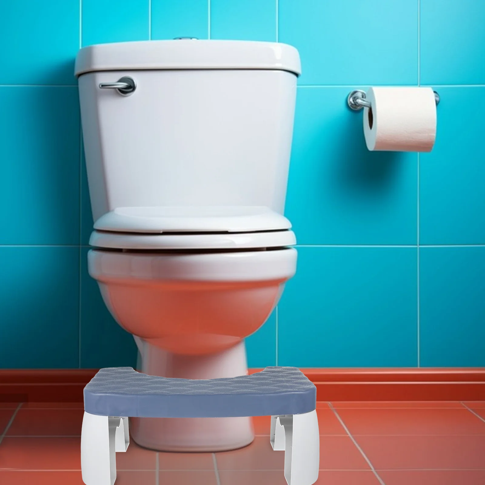 

Anti-slip Footstool Stools for Bedroom Toilet Portable Step Blue Toilets Pregnant Woman