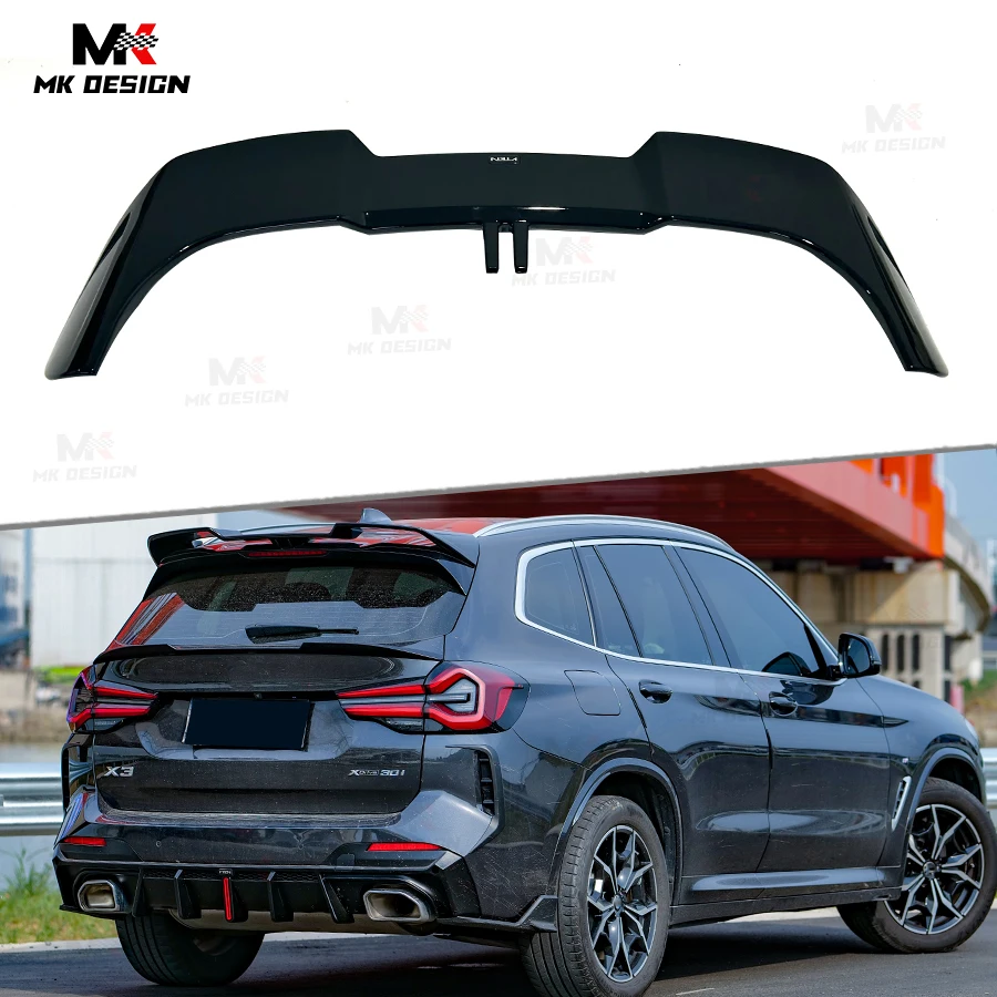 

VTEN Style ABS Rear Roof Spoiler Wing for BMW X3 G01 LCI 2022-2024 Gloss Black Rear Top Wing Spoiler Window Lip Car Accessories
