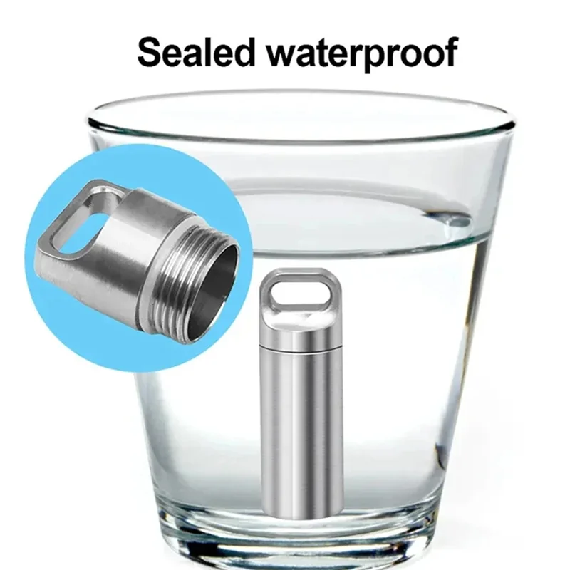 

A74U Stainless Steel Waterproof Mini Seal Pot Container Bottle Holder Storage Container