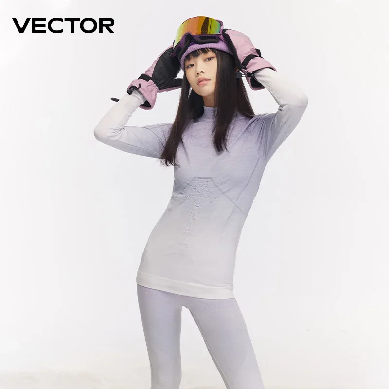 VECTOR Women Thermal Underwear Set Ultra Soft Quick Dry Base Layer Set Quick-Dry Sweat-Wicking Long Johns Winter Outdoor Sports
