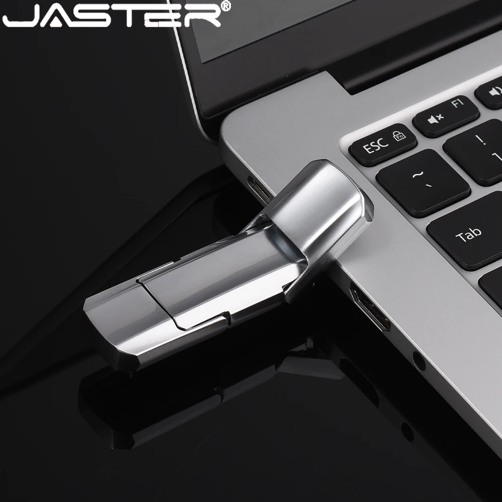 JASTER New TYPE-C 2.0 pen drive 128GB 64GB stylish metal USB flash drive 32GB 16GB memory stick business gift USB flash drive