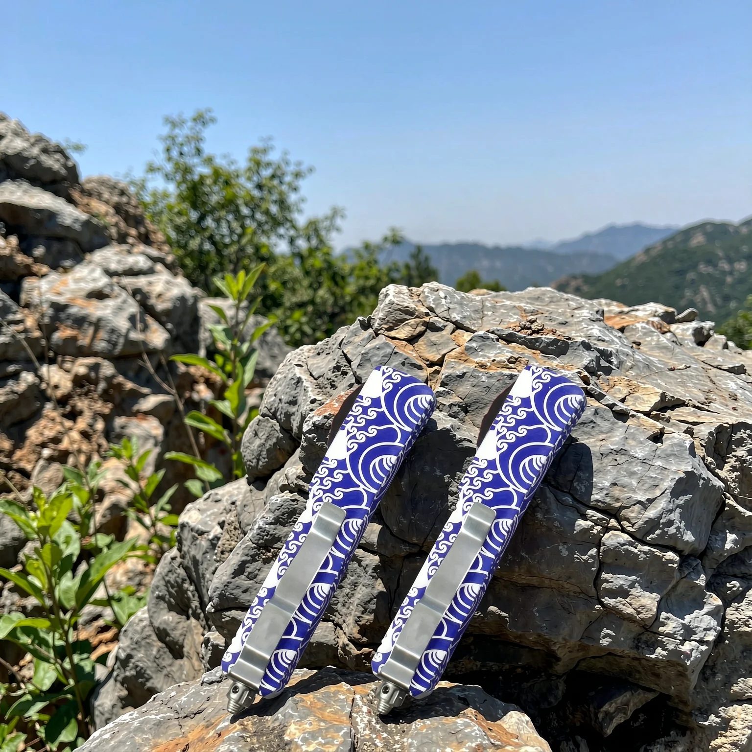 Art Pattern Pocket Knife Tool T6061 Aviation Aluminum Handle EDC for Outdoor Camping Hiking Fishing Travel Daily Carry