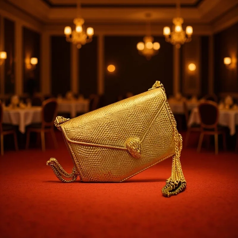 

Персонализированная модная женская сумка через плечо с змеиным принтом, золотистая, для телефона и мелочи