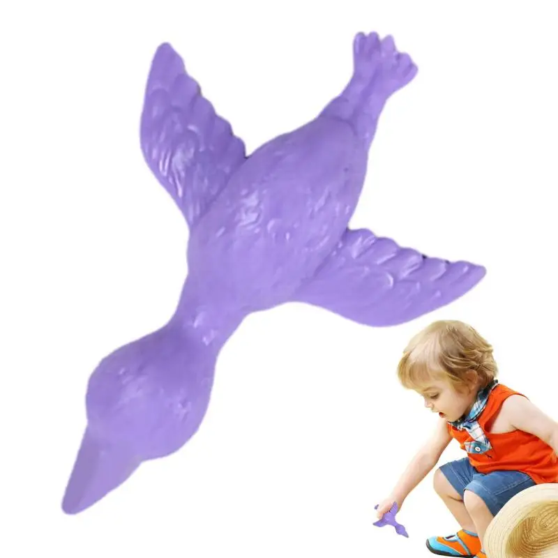 Flamingo Catapult Toy Animal Slingshots Catapult Toys Funny TPR Slingshot Flamingo Kid Toys Stretchable Funny Finger Animal