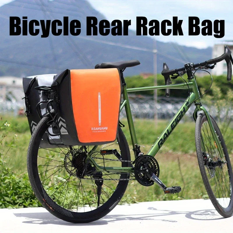 

20L Waterproof Bike Pannier Bag Durable Cycling Saddle Bag, Large Capacity Bicycle Rack Pack for Commuting Touring