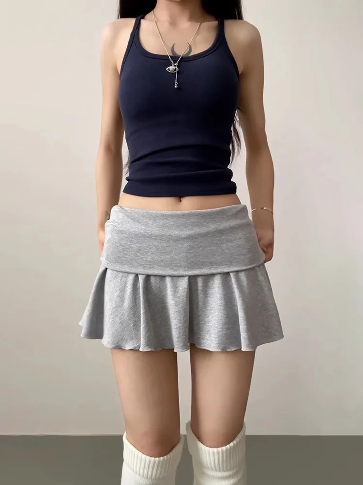Damen Golf-Sportrock Hochgeschnittener Plissierter Gefütterter Activewear-Rock Hochelastischer Fitness-Kurzrock – Detail 2