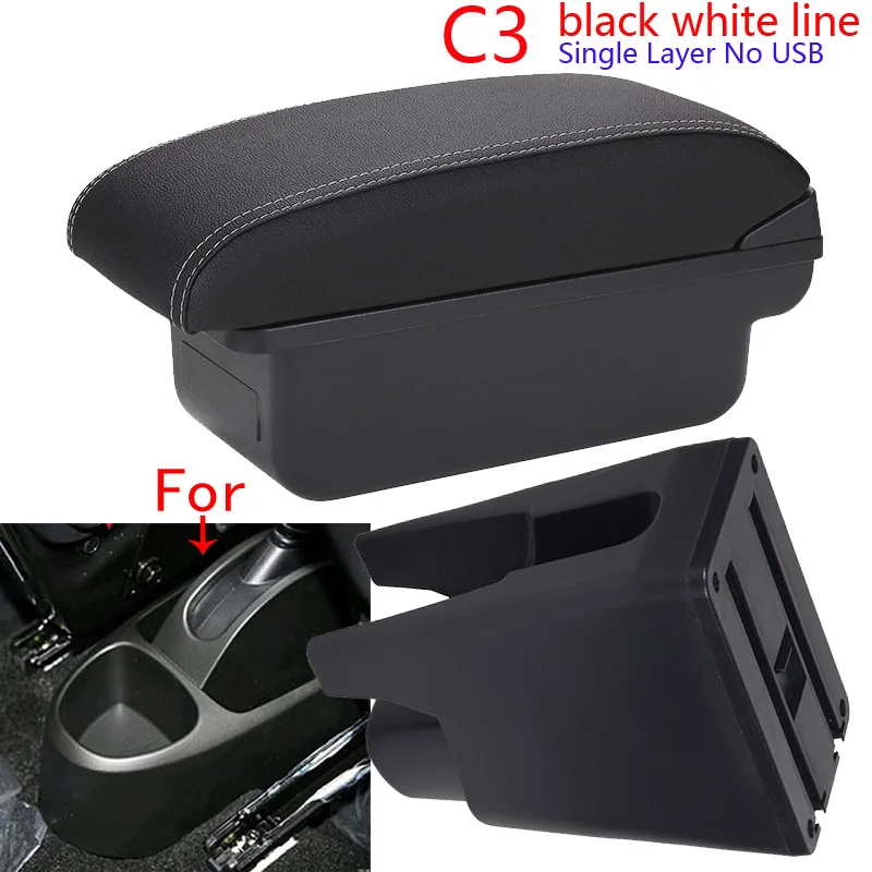 Voor Citroen C1 Armsteun Doos Voor Peugeot 107Toyota Aygo BJ Armsteun Auto Accessoires Winkel doos Interieur detail Eenvoudige installatie