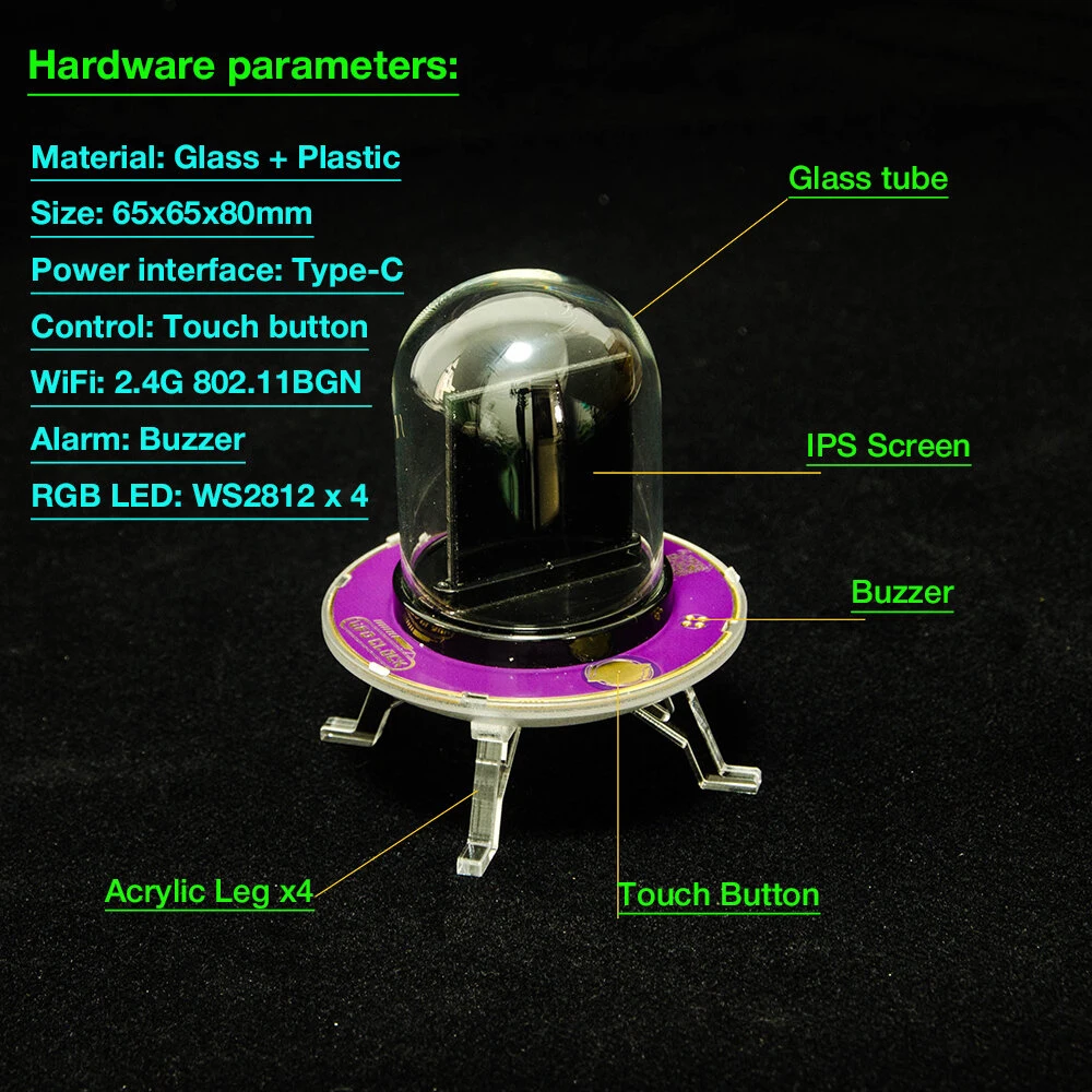 Bitcoin Price Tracker. Nixie Tube Alarm Clock with Colorful RGB Lights and WIFI Weather Station. DIY Album and GIF Animations