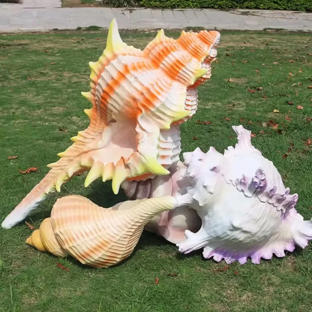 

Photography Props Giant Shell Display Seat Ocean Theme Statue Party Event Decoration