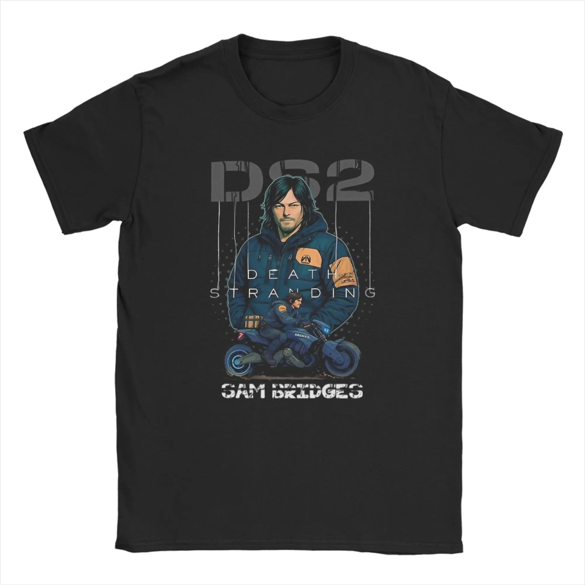 

Oversized T-Shirt Death Stranding 2 Sam Bridges Cotton T-Shirts Video Game Fashion Tee Shirt for Man Summer Short Sleeve Tops