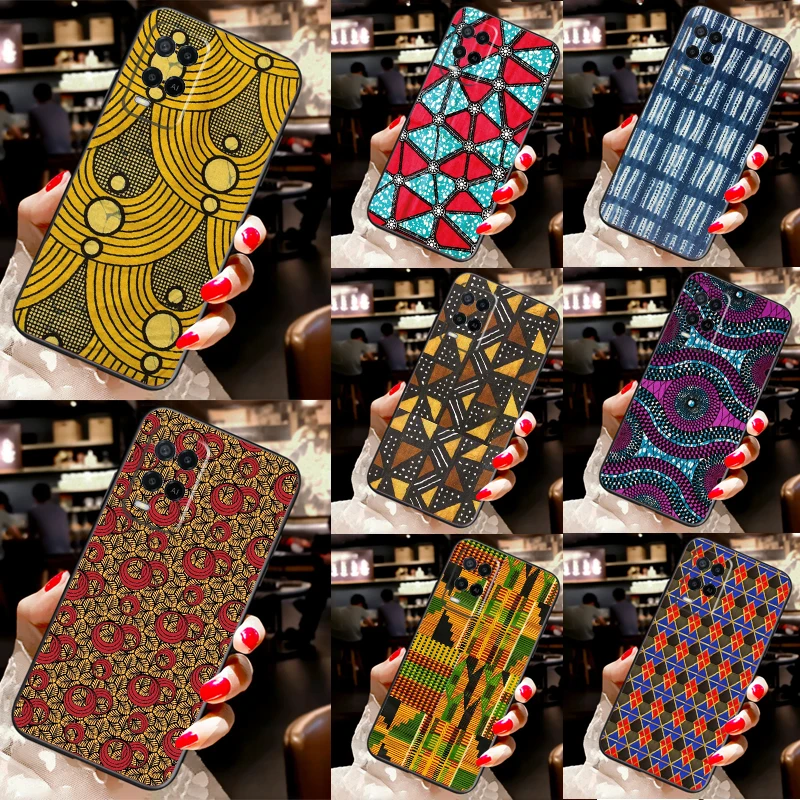 African Print Case For Oppo A16 A76 A96 A58 A78 A98 A5 A9 A91 A52 A72 A74 A94 A54 S A57 A77 A15 A17 Cover