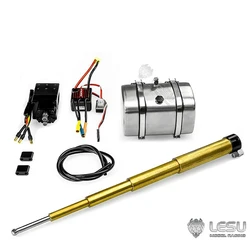 Hydraulic cylinder system 1/14 dump truck front brass material semi-trailer dump bucket LESU modification