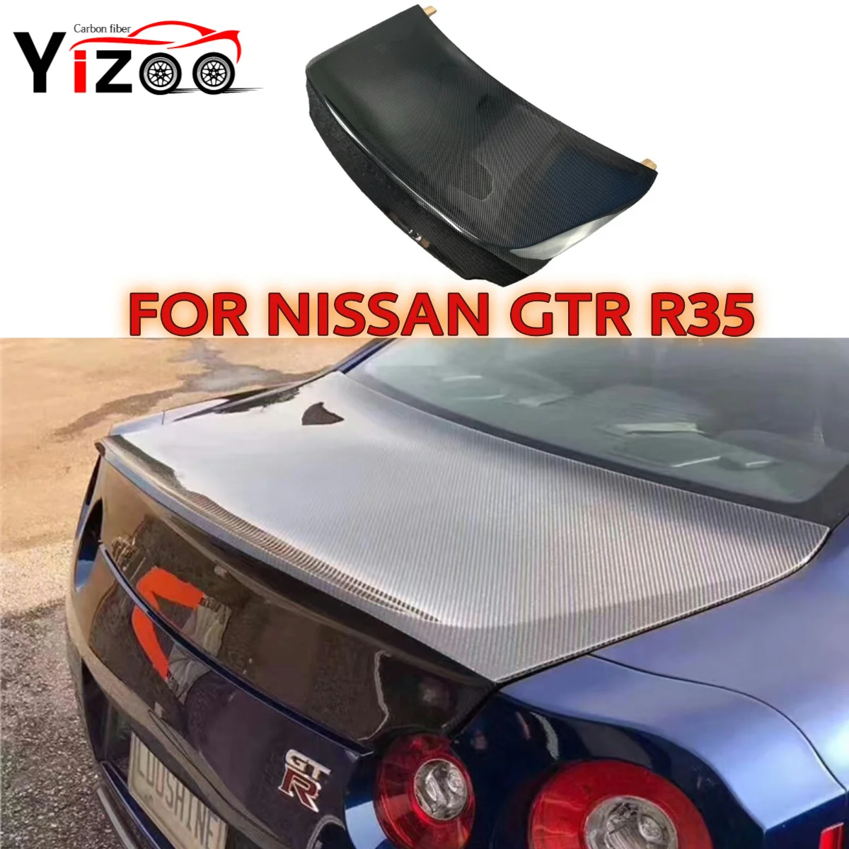 

For Nissan GTR R35 2008-2016 Carbon Fiber Trunk Lid Car Rear Tailgate Trunk Boot Lid Body Kit Car Accessories