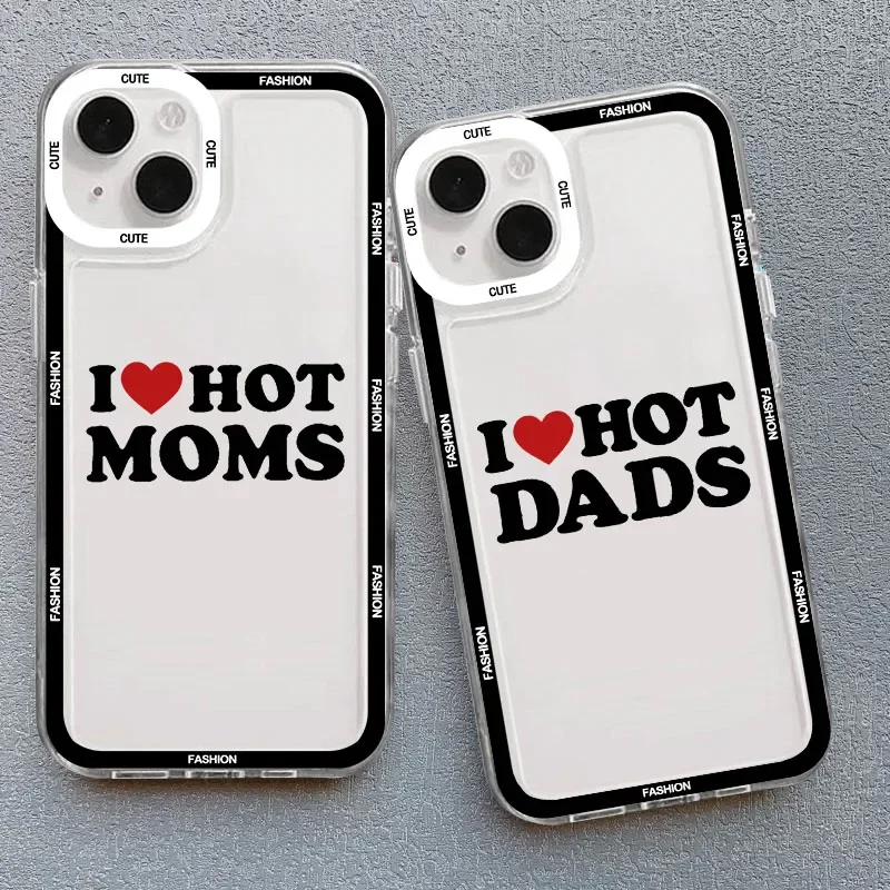 I Love My Hot Girlfriend Phone Case for Iphone 11 12 Mini 13 15 Pro Max 14 7 8 Plus X XS XR Funny BF GF Saying Quote Cover Funda