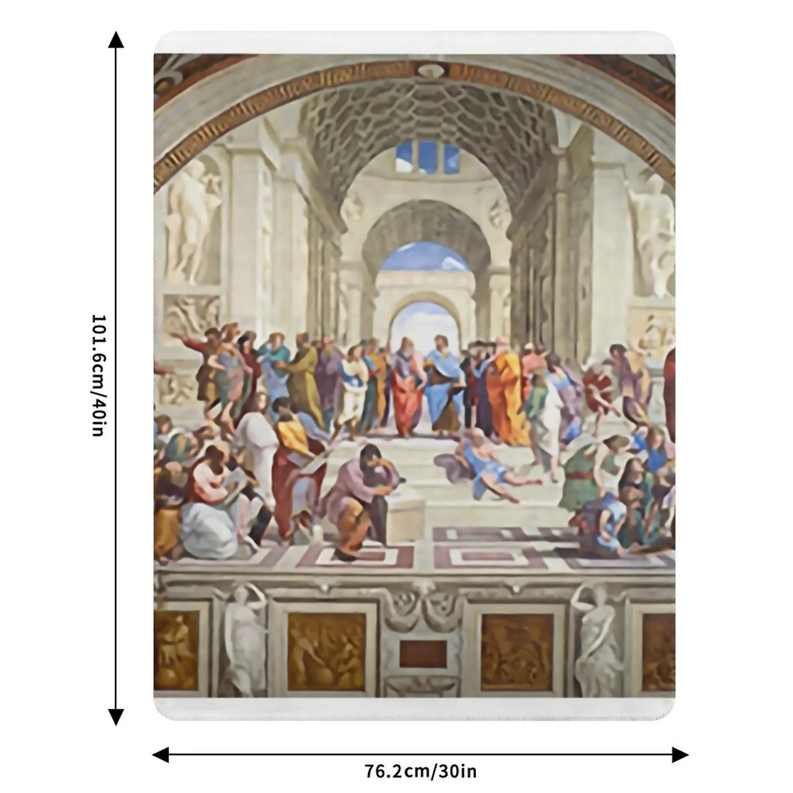 40. Одеяло Raphael's The School of Athens (1511) с знаменитой картиной, красивые одеяла для малышей, роскошные утепленные детские одеяла