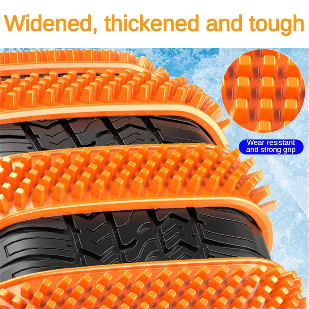 Heavy Duty Tire Chains Strong Grip Thickened Anti-skid Chain Anti-slip Grip Strong Wear Resistance Ice Traction Tire Chains