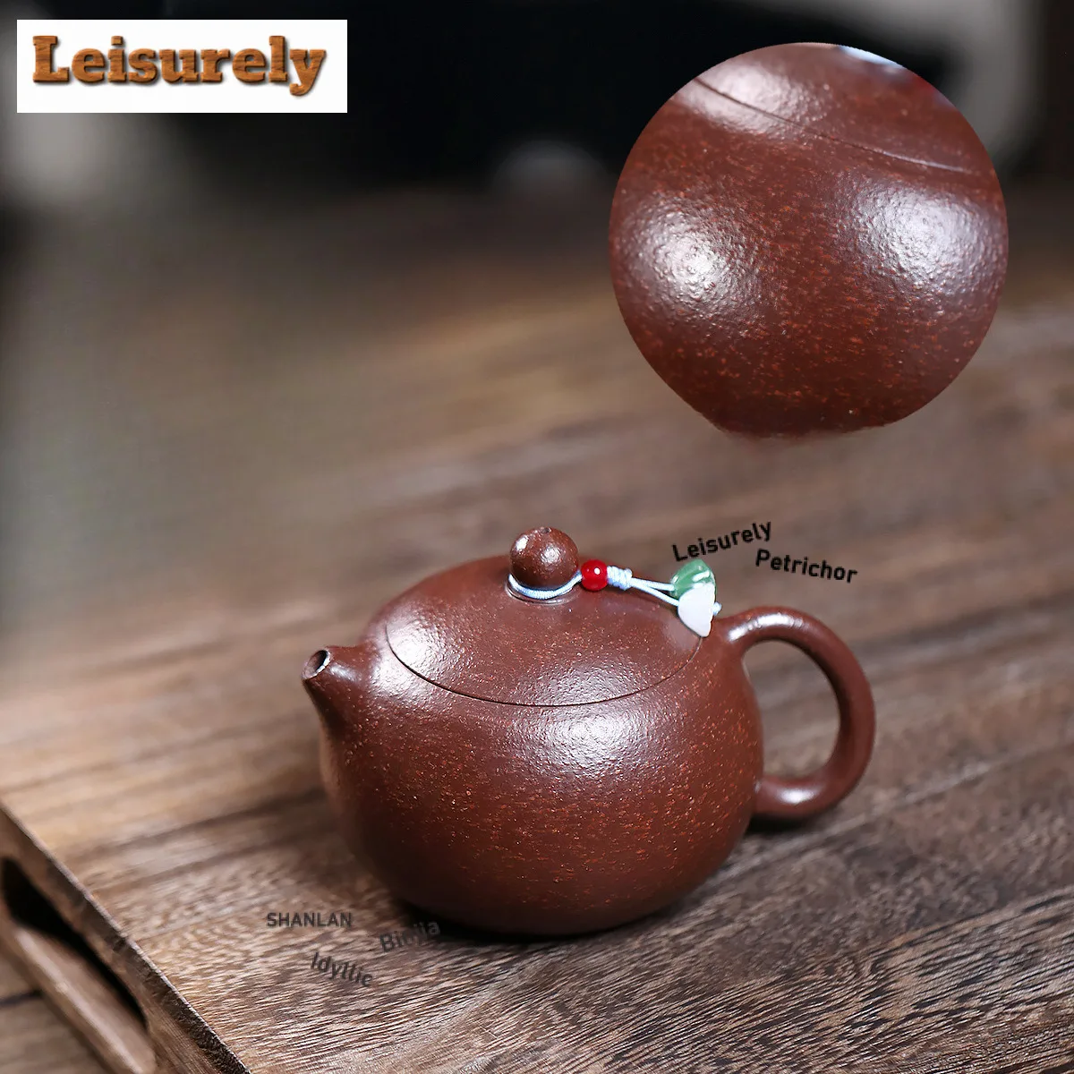230ml Yixing Purple Clay Teapots Handmade Xishi Pot Raw Ore Purple Jade Gold Sand Tea Brewing Kettle With Filter Zisha Tea Set