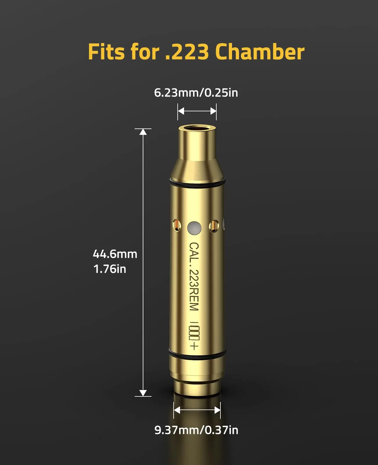 CVLIFE Bore Sight Laser 223 5.56mm Bore Sighter Chamber Extractor Tool and 6 Batteries Red Laser Zeroing Boresighter with O-Ring images - 6