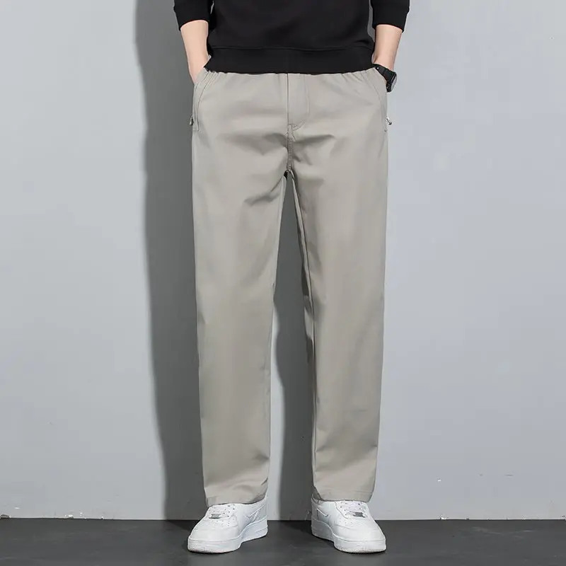 

Men's Straight Leg Loose Casual Pants Autumn Winter Workwear Long Trousers Spring Summer plus Size Sports Pants