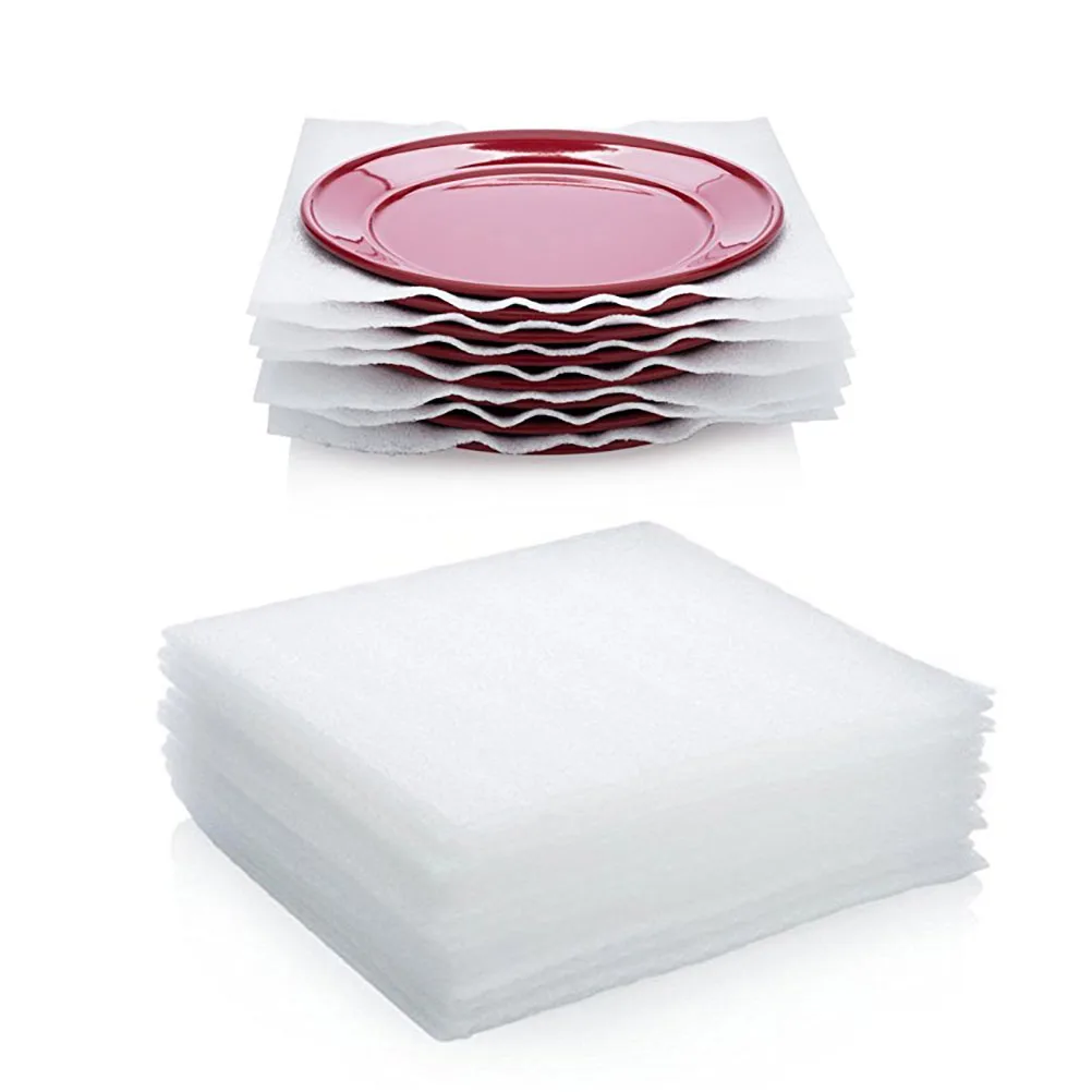 

40pcs Foam Sheets Shockproof Cushion Boards Lightweight for Glassware Ceramic Cups Plates Moving Shipping