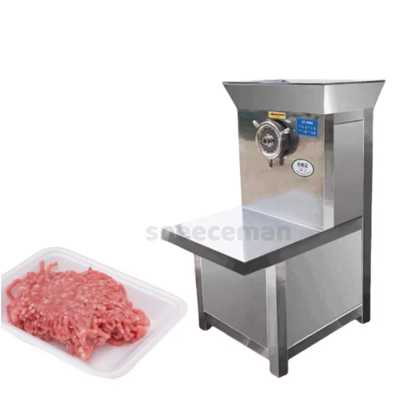 مفرمة اللحم الكهربائية التجارية من الفولاذ المقاوم للصدأ صانع السجق مطحنة الطعام مع منتج أغذية السجق القطاعة المروحية