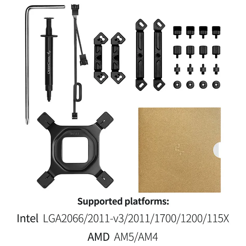 DeepCool-Refroidisseur d'air CPU à affichage numérique AK620, 6 caloducs, tours jumelles, religions pour Intel LIncome 2066 2011-v3 1700 1200 115X AM5 AM4