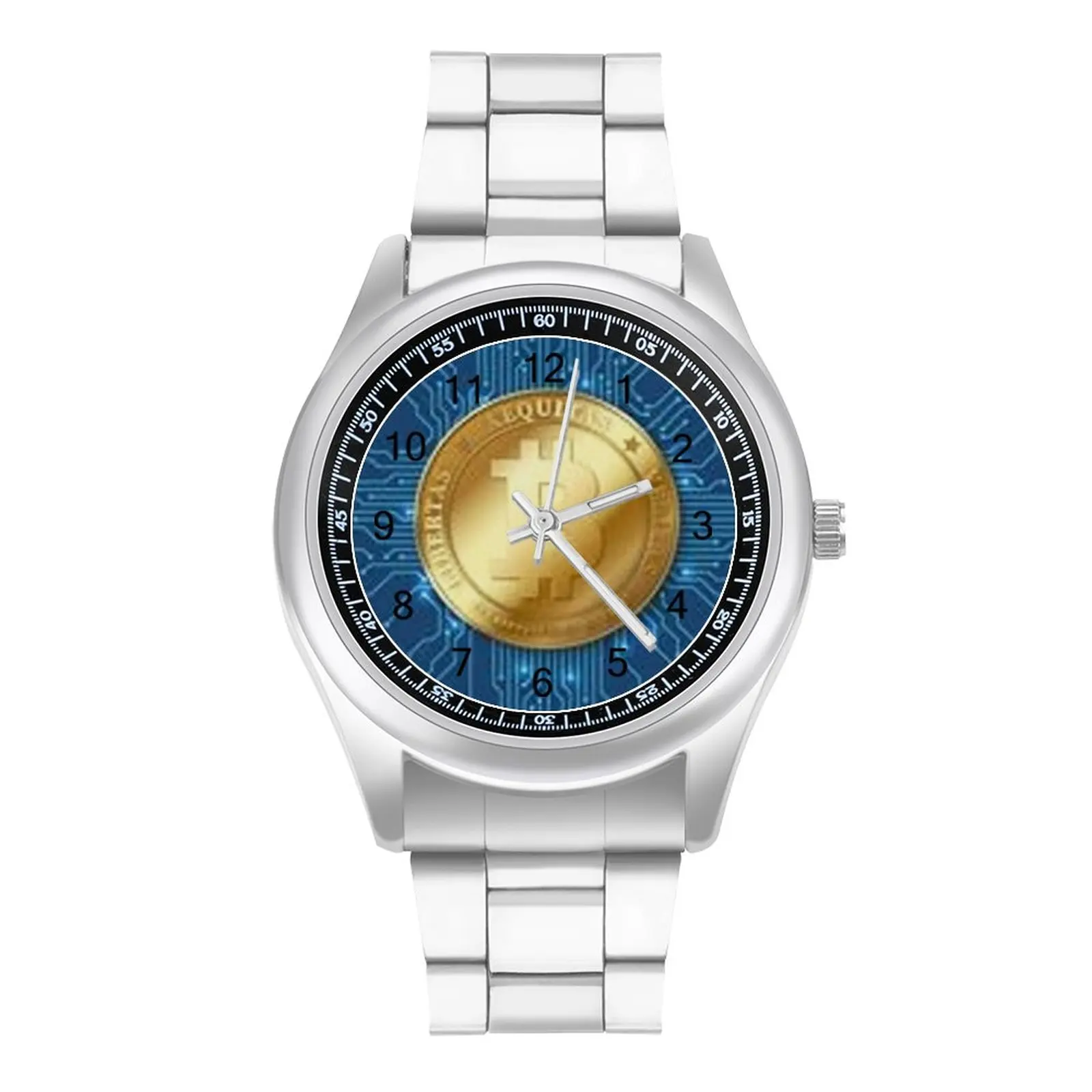 

Crypto Bitcoin Quartz Watch Virtual Neat Lady Wrist Watch Photo Stainless Travel Buy Wristwatch