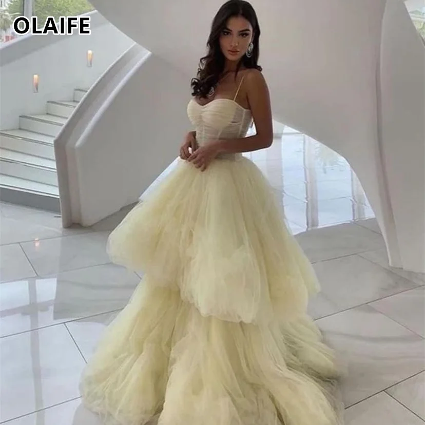 Elegant Prom Dresses Sweetheart A Line Tulle Evening Gowns robes de soirée فساتين حفلة موسيقية vestidos de gala Custom