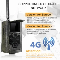 4G Wireless Mobile Hunting Cellular Camera with 16MP Night Vision MMS SMS Email FTP SMTP Trail Camera HC550LTE