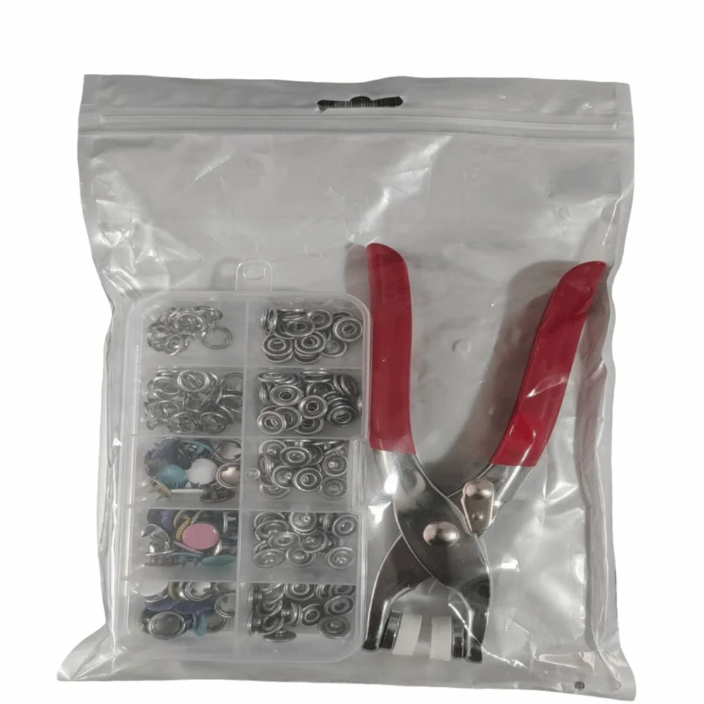 50/100Sets DIY Craft Five Claw Buckle Clamp Set 9.5mm Snaps Buttons Multi-Purpose Snap Button Installation Seam-free Easy To Use